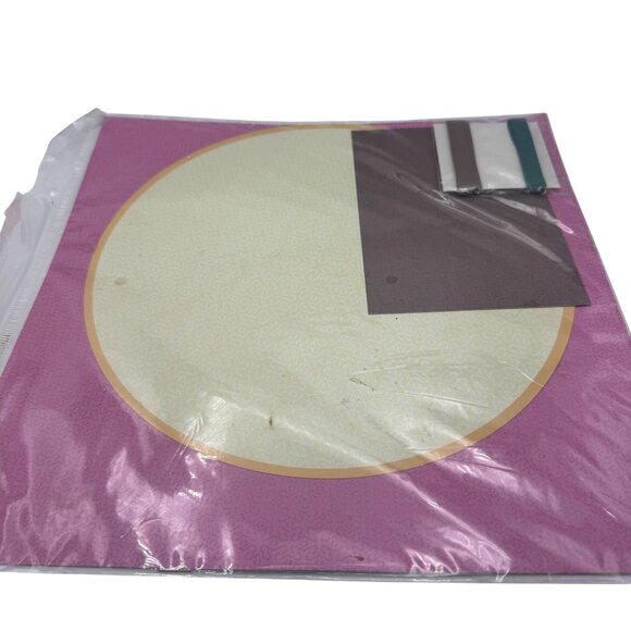 Friends Forever Scrapbook Kit With Pink Background Circle Design & Ribbon - Picture 1 of 2